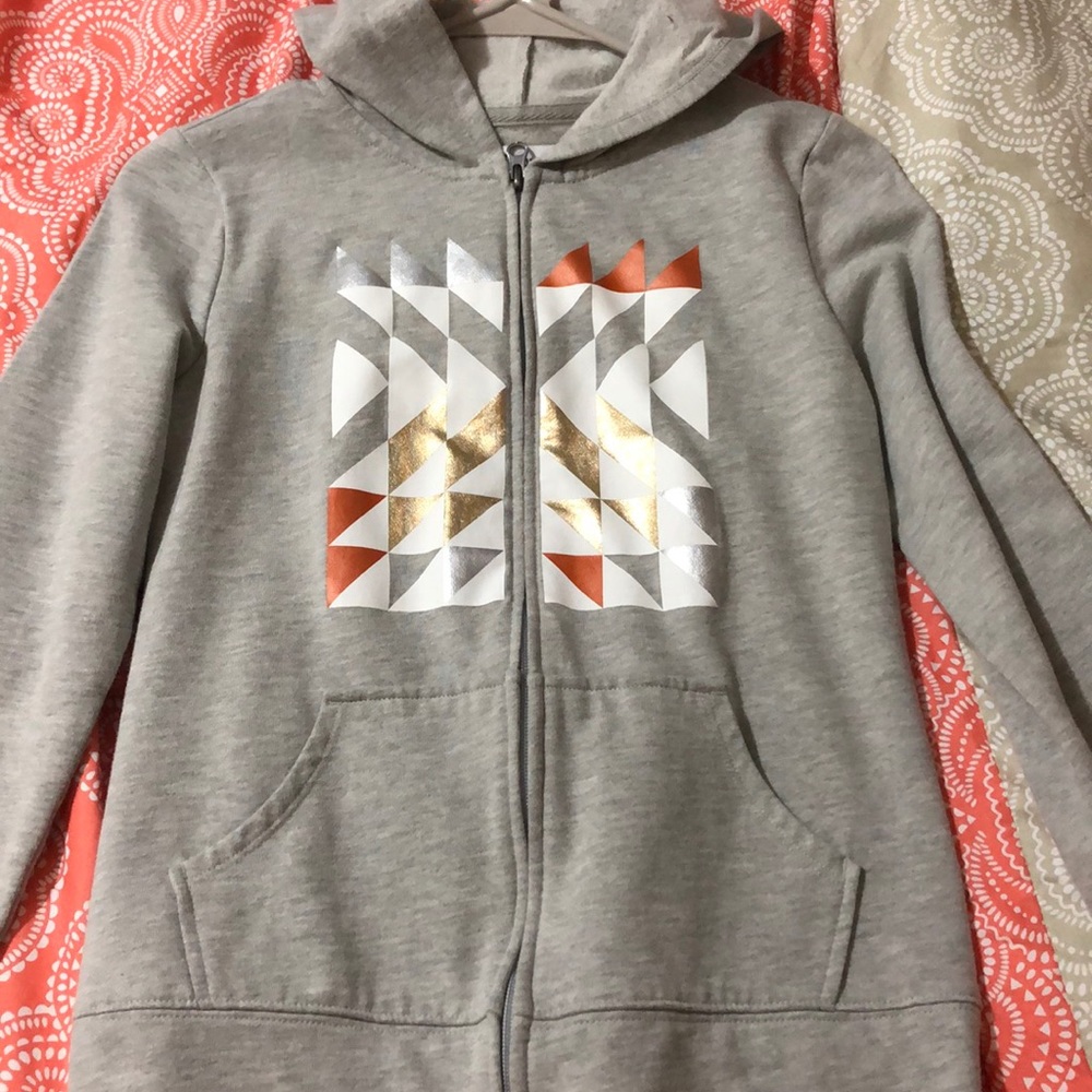 Full zip (kids) gray